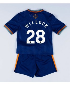 Günstige Newcastle United Joe Willock #28 3rd trikot Kinder 2025-26 Kurzarm (+ Kurze Hosen)